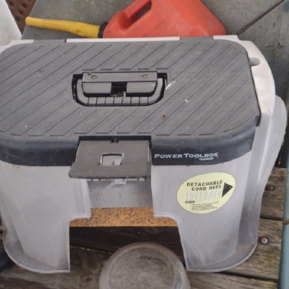 Power Toolbox with Detachable Cord Reel